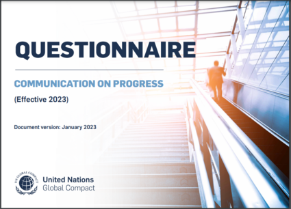 Communication on Progress Questionnaire