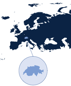 Switzerland & Liechtenstein Map